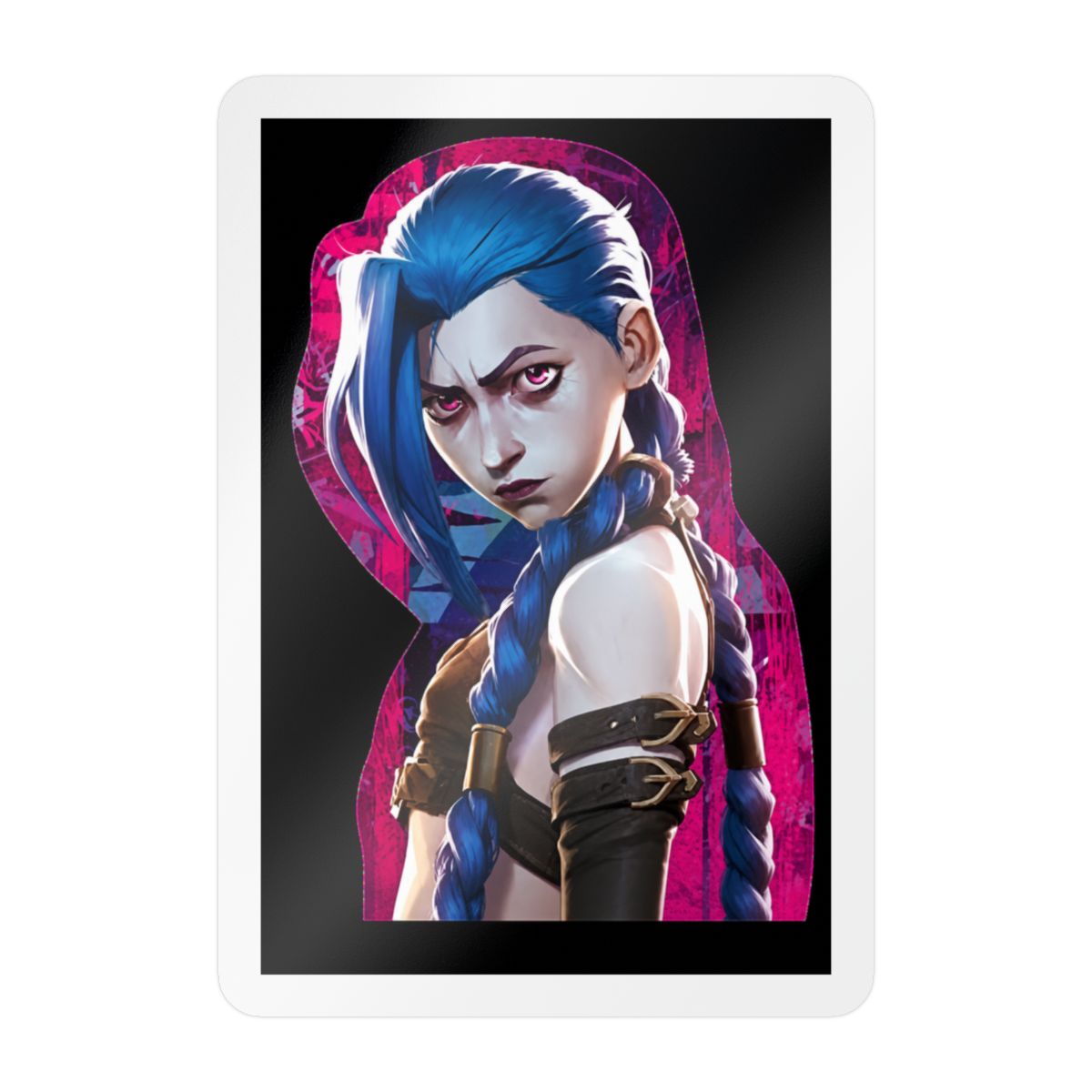 Jinx Arcane Sticker Decal Stickers Car Laptop 4.5"x5.5" - alternate angle 4, merchandise