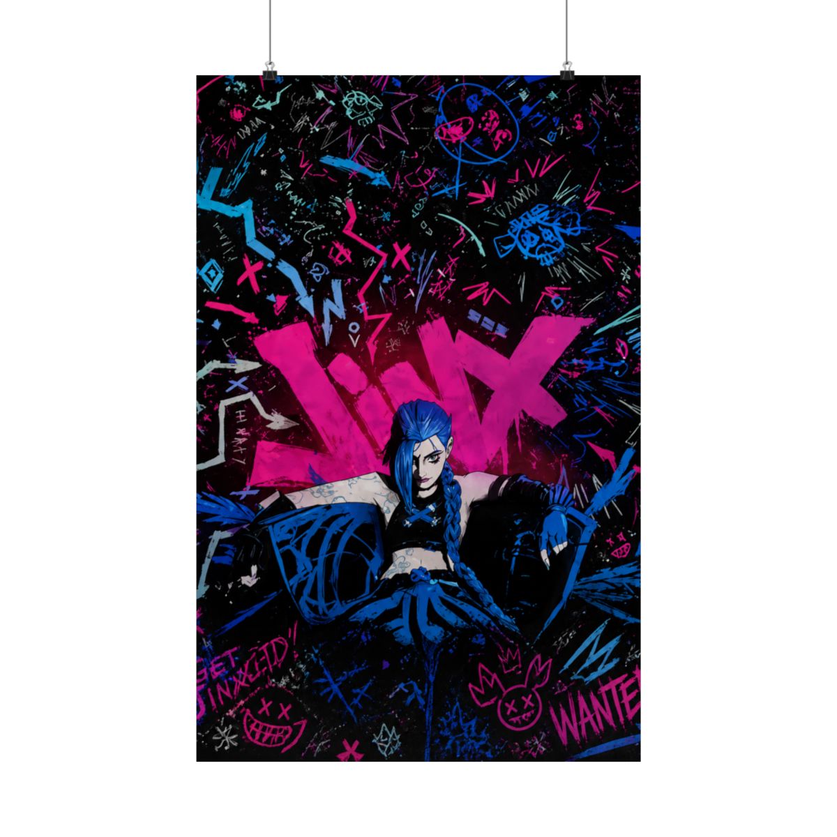 Arcane Jinx Graffiti Metal Poster - alternate angle 1, merchandise