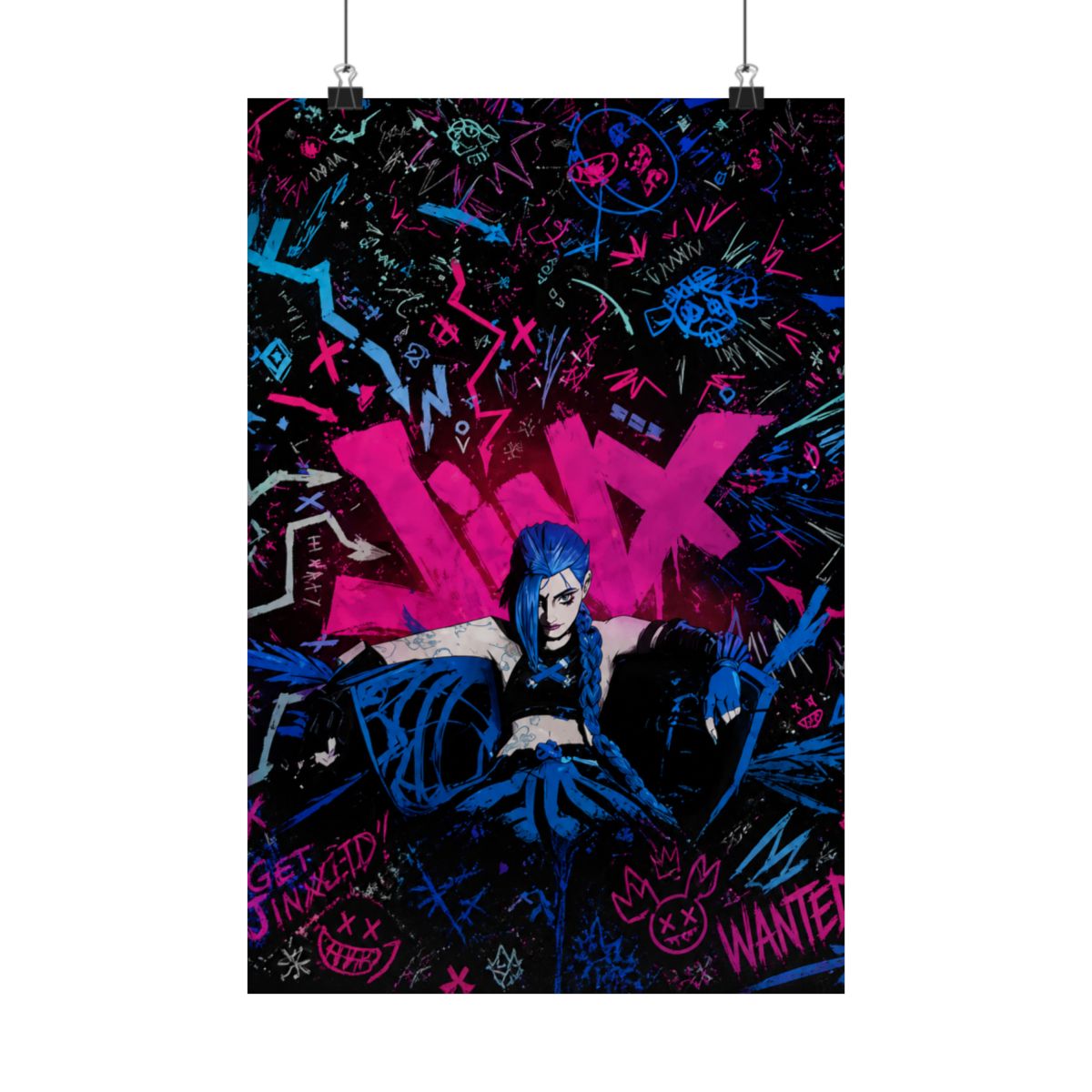 Arcane Jinx Graffiti Metal Poster - alternate angle 5, merchandise