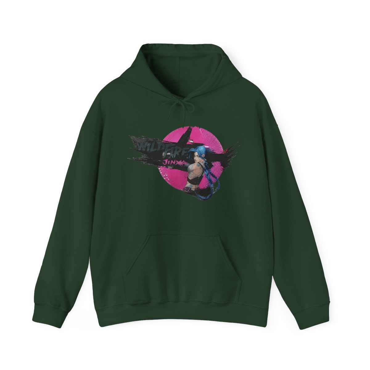 Arcane Jinx Attack Hoodie - alternate angle 5, merchandise